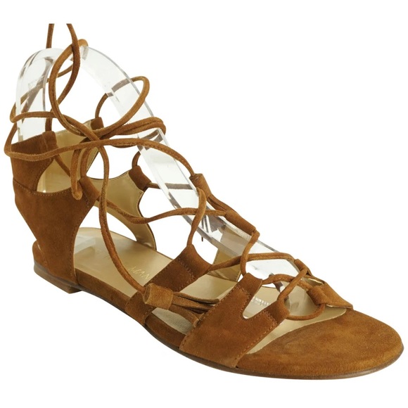 Stuart Weitzman suede gladiator sandal - Picture 3 of 4